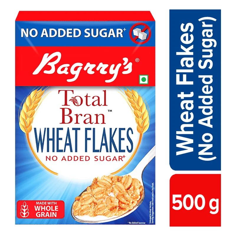 Bagrry's Total Bran Wheat Flakes - No Added Sugar
