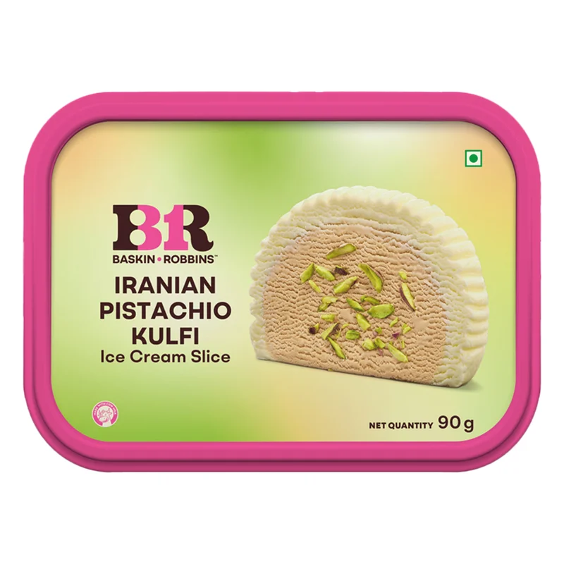 Baskin Robbins Iranian Pistachio Kulfi Ice Cream Slice