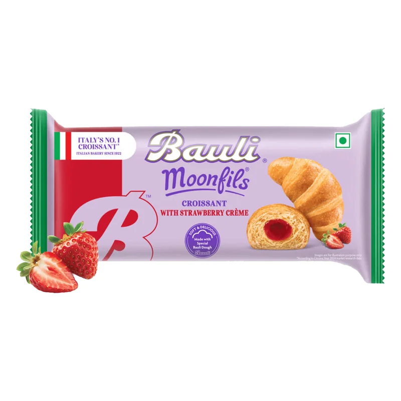 Bauli Moonfils Croissant - Strawberry Creme, Veg