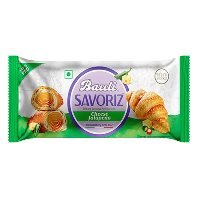 Bauli Savoriz Puffed Roll - Cheese Jalapeno