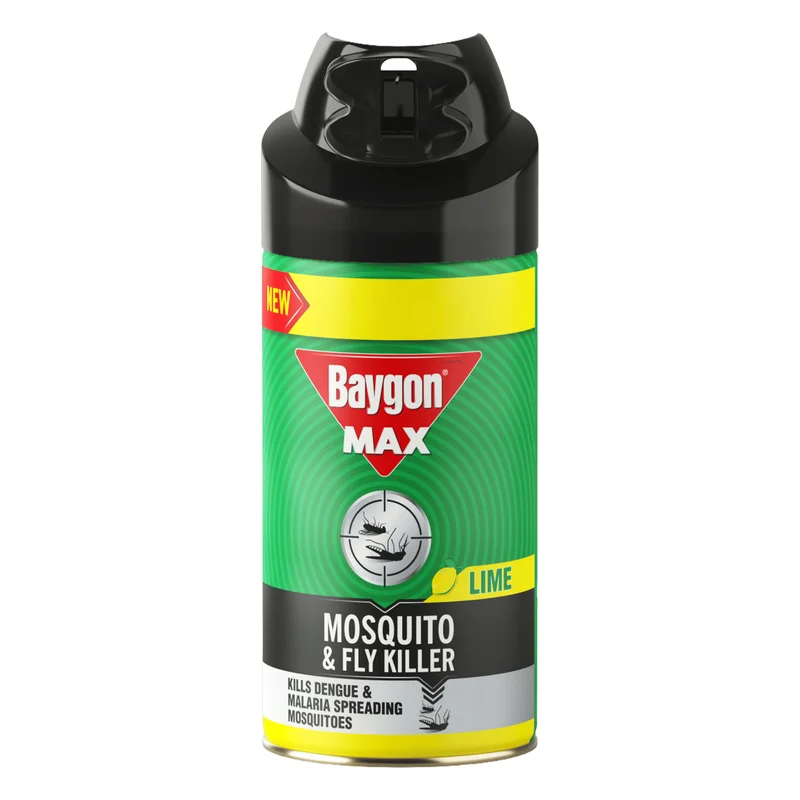 Baygon Max Mosquito & Fly Killer Spray - Lime