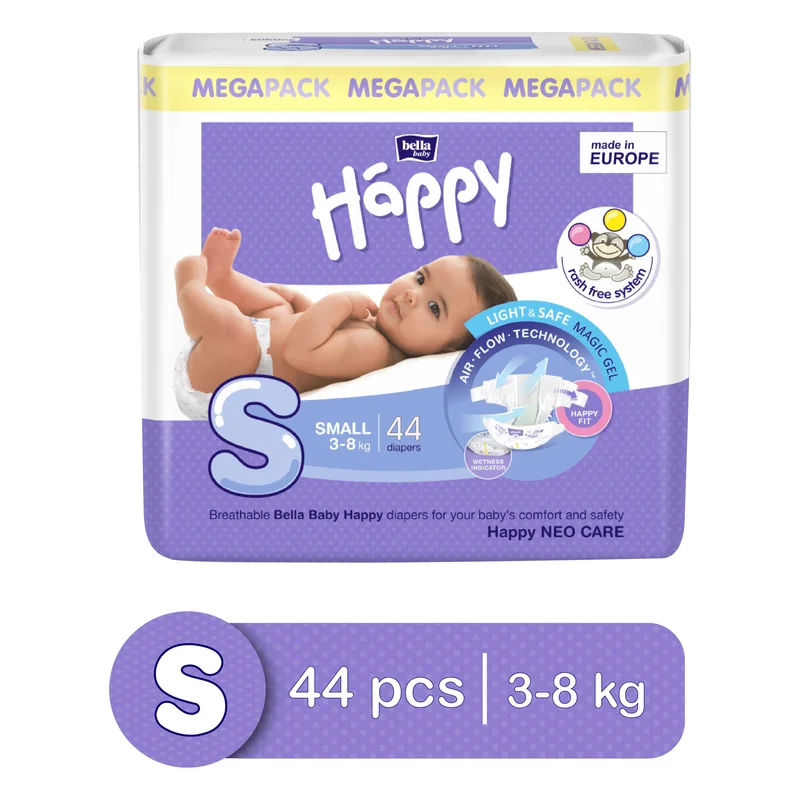 Bella Happy Baby Diapers - Small (3-8 kg)