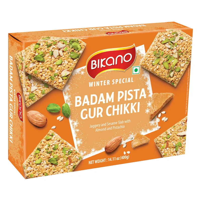 Bikano Badam Pista Gur Chikki