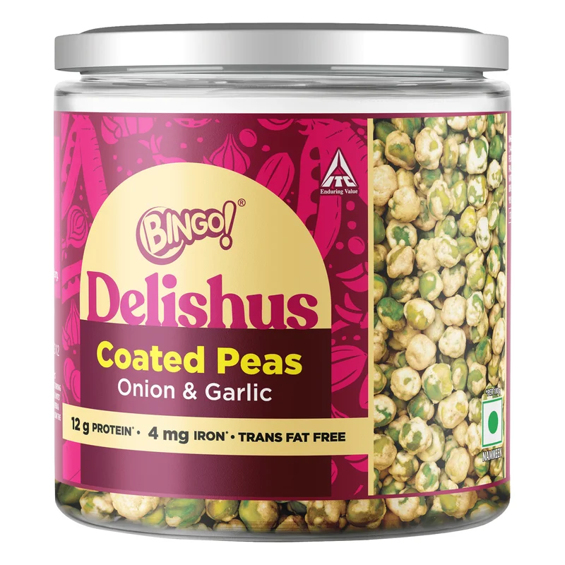 Bingo! Delishus Onion & Garlic Coated Peas