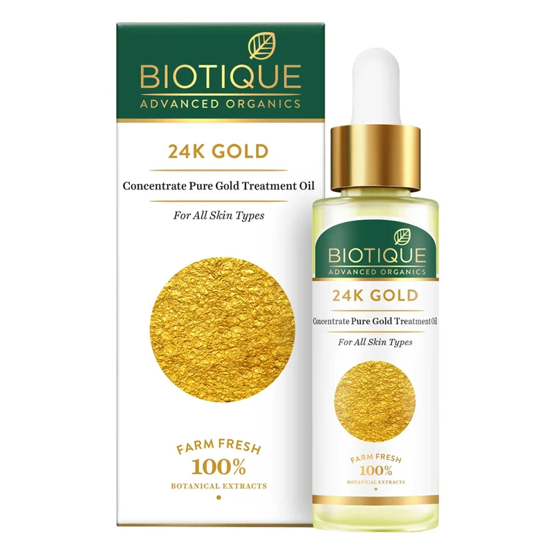 Biotique 24K Gold Pure Gold Treatment Oil