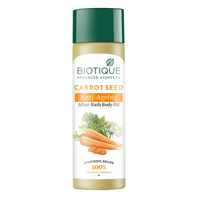 Biotique Carrot Seed Anti-Ageing After-Bath Body Oil