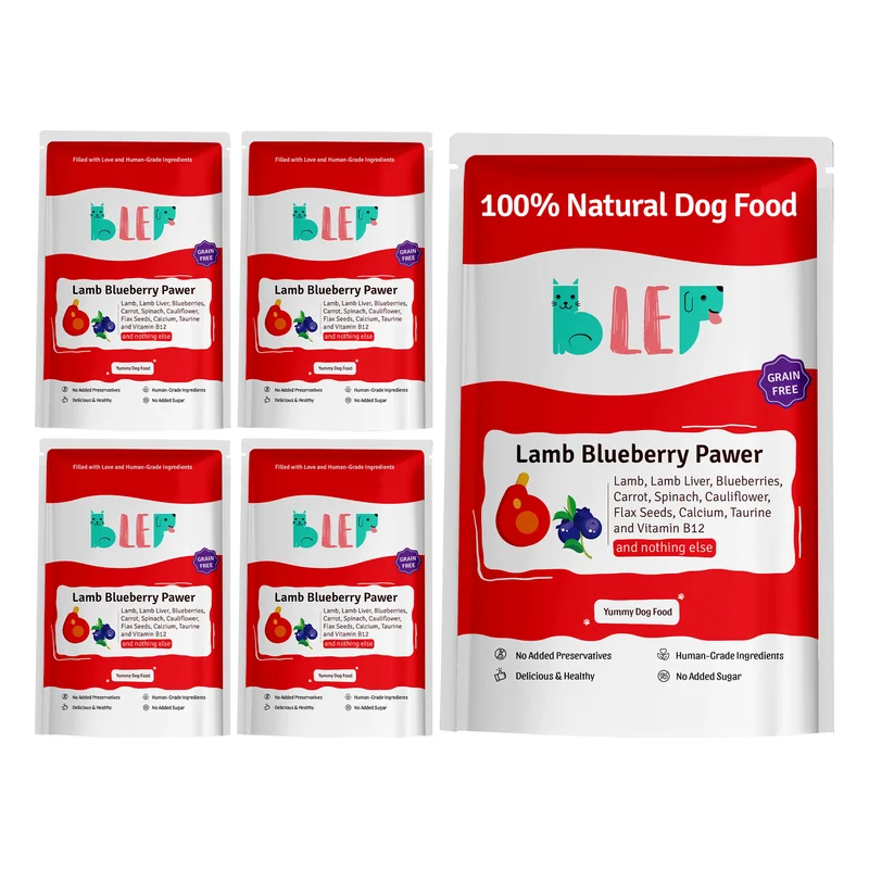 Blep Natural Dog Food - Lamb Blueberry Pawer