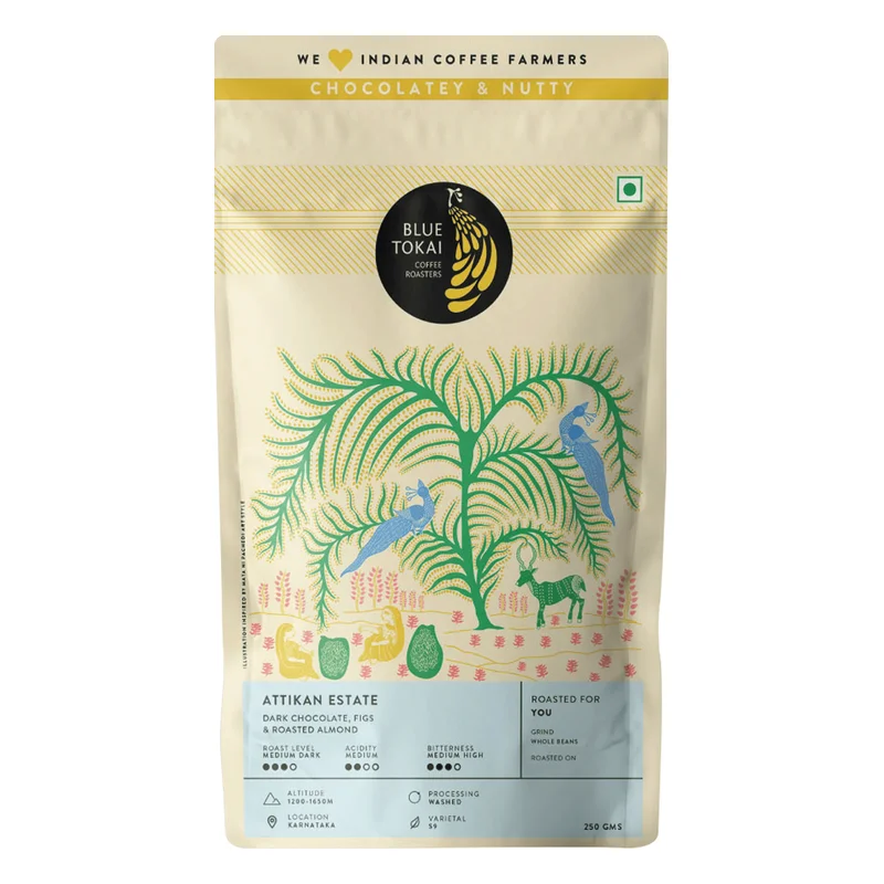 Blue Tokai Attikan Estate Whole Bean Coffee