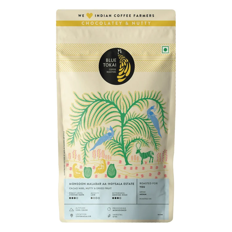 Blue Tokai Monsoon Malabar AA Hoysala Estate Ground Coffee