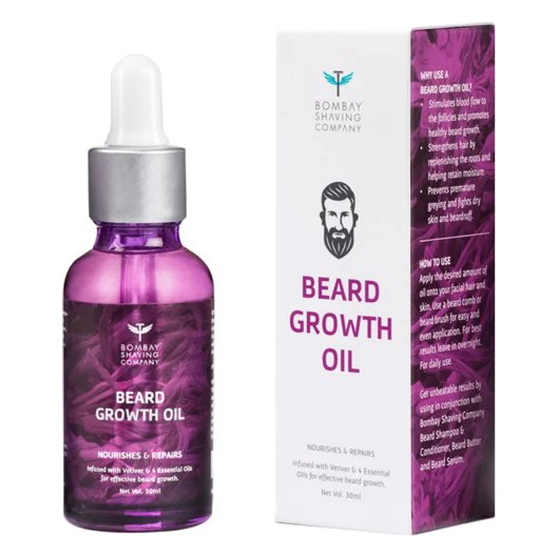 Bombay Shaving Company Beard Growth Oil with Vetiver
