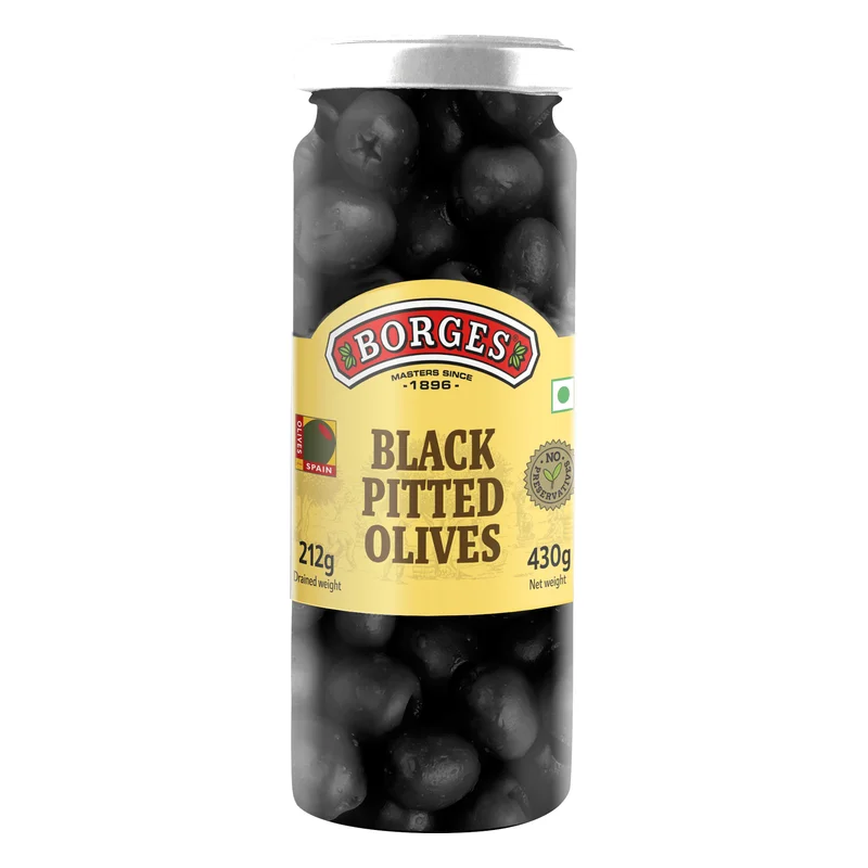 Borges Black Pitted Olives