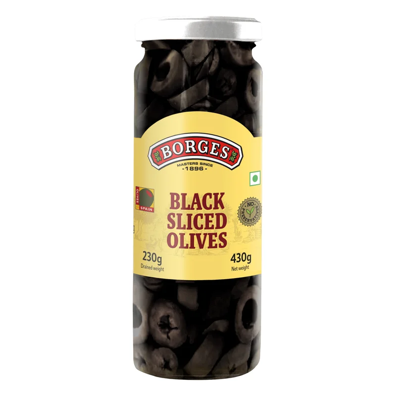 Borges Black Sliced Olives