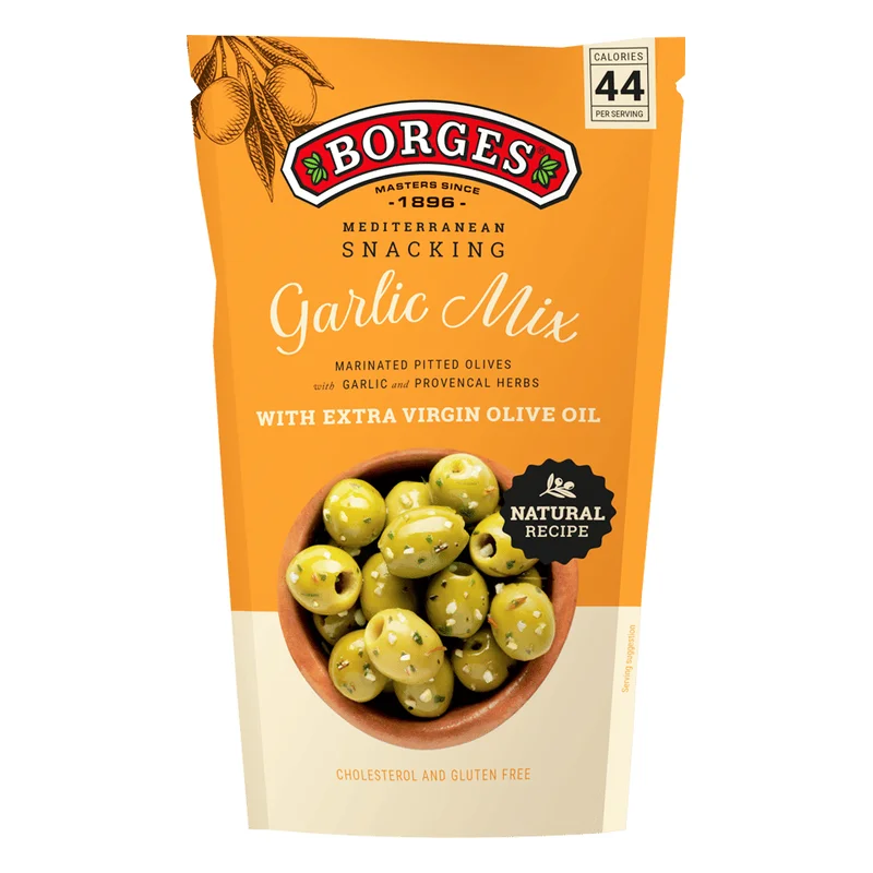 Borges Garlic Mix Olives