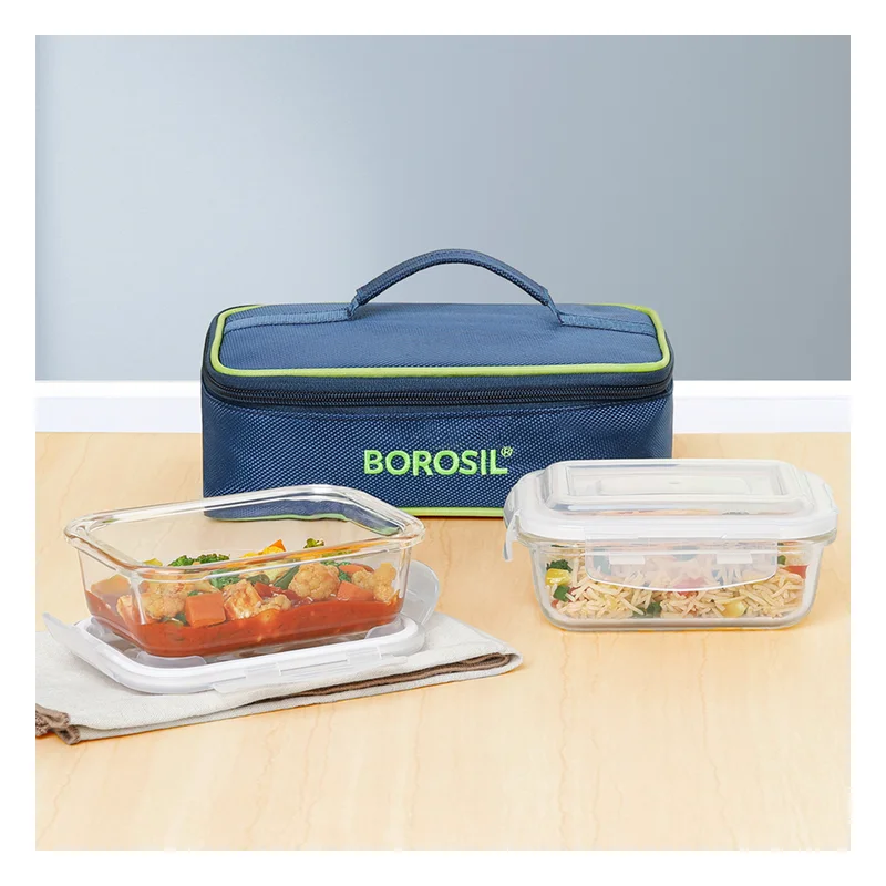 Borosil Glass Lunch Box - Rectangular