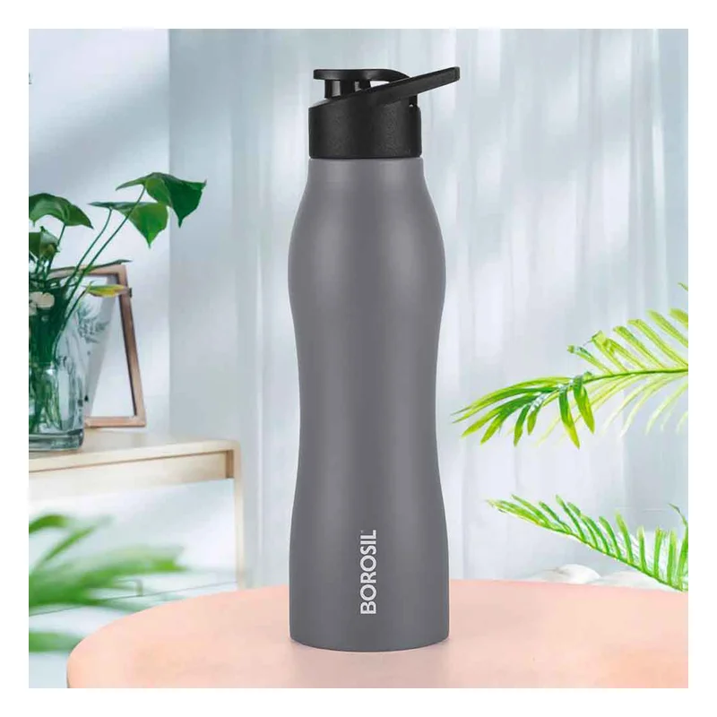 Borosil Grip Go Stainless Steel Water Bottle