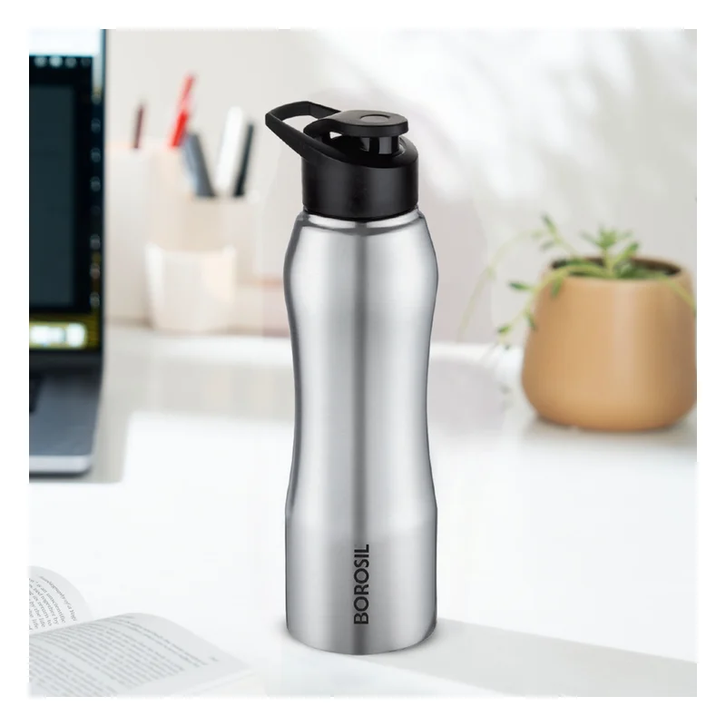 Borosil Hydra Grip N Sip Stainless Steel Water Bottle