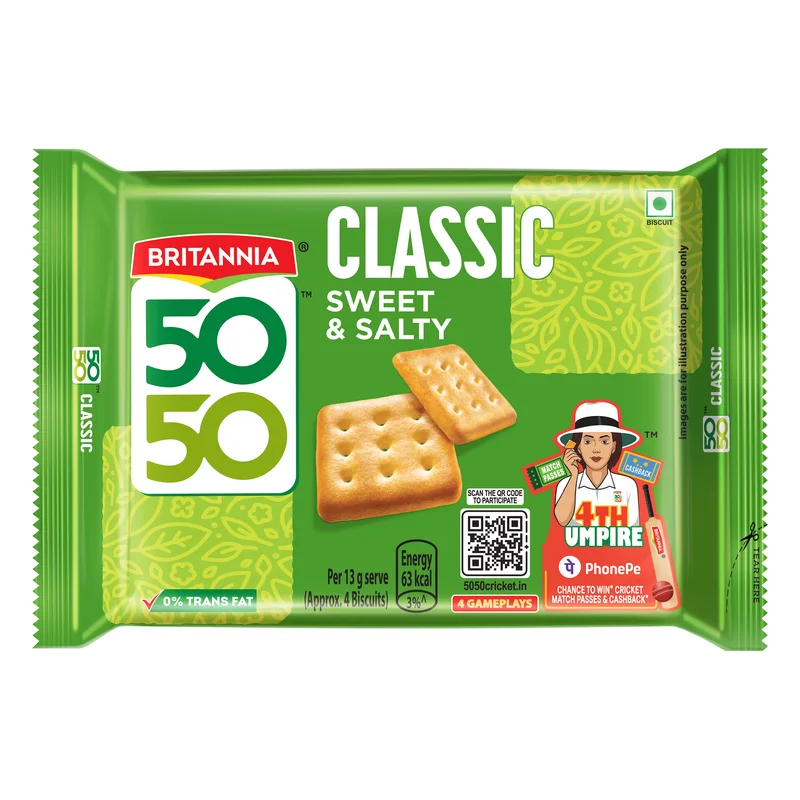 Britannia 50-50 Sweet & Salty Biscuits