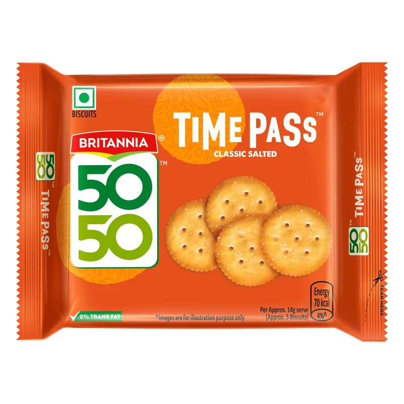 Britannia 50-50 Timepass Biscuits