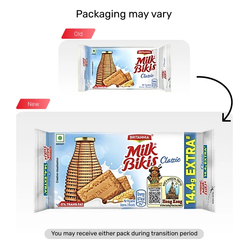 Britannia Milk Bikis Classic Biscuits
