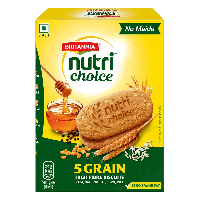 Britannia NutriChoice 5 Grain High Fibre Biscuits
