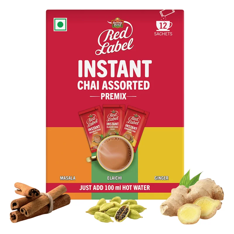 Brooke Bond Red Label Instant Chai Assorted Premix