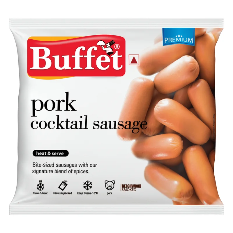 Buffet Beechwood Smoked Pork Cocktail Sausages