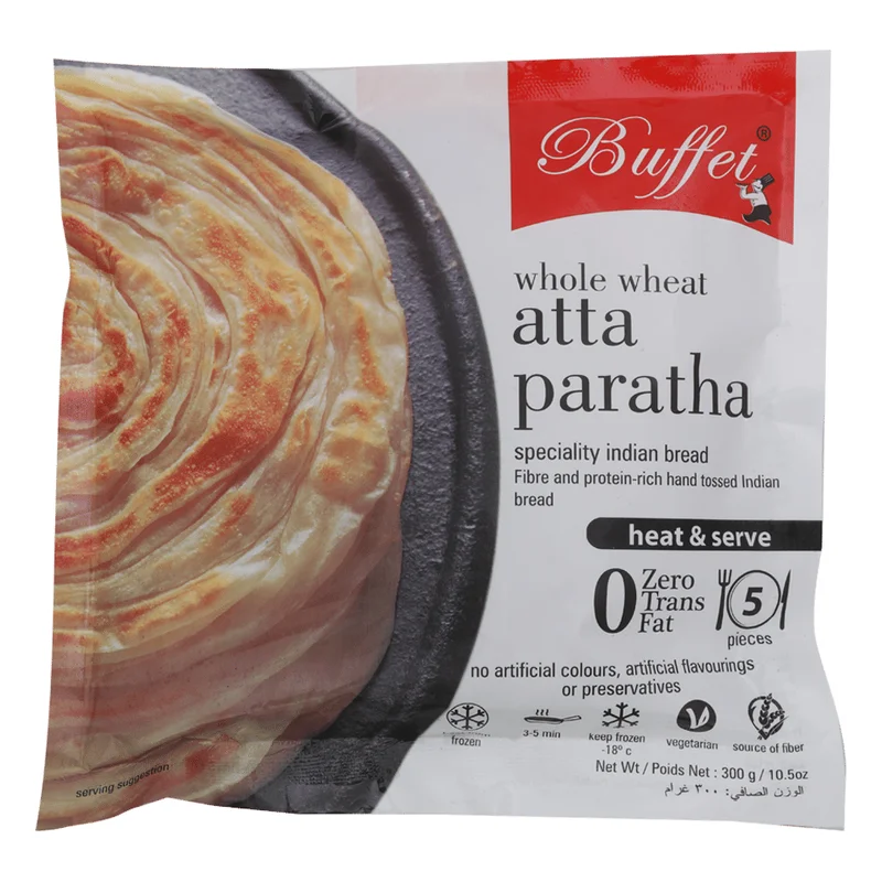 Buffet Whole Wheat Paratha - Heat & Serve