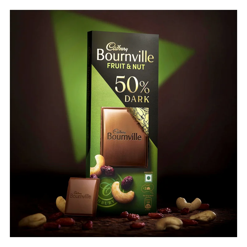 Cadbury Bournville Fruit & Nut 50% Dark Chocolate
