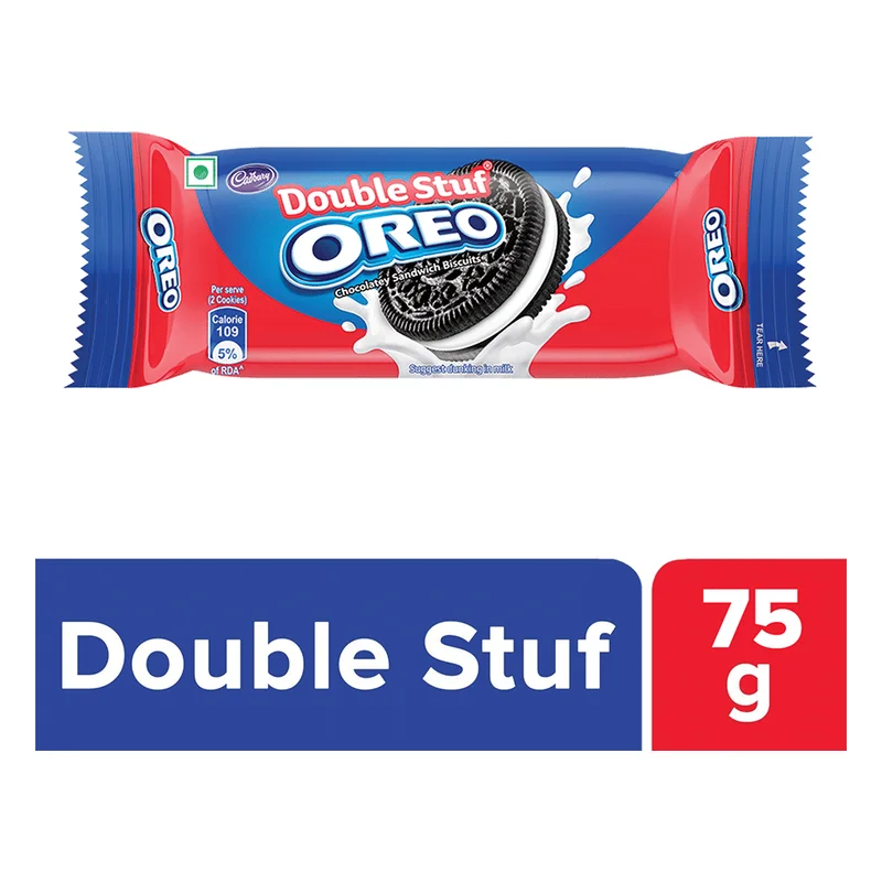 Cadbury Oreo Double Stuf Vanilla Creme Sandwich Biscuit