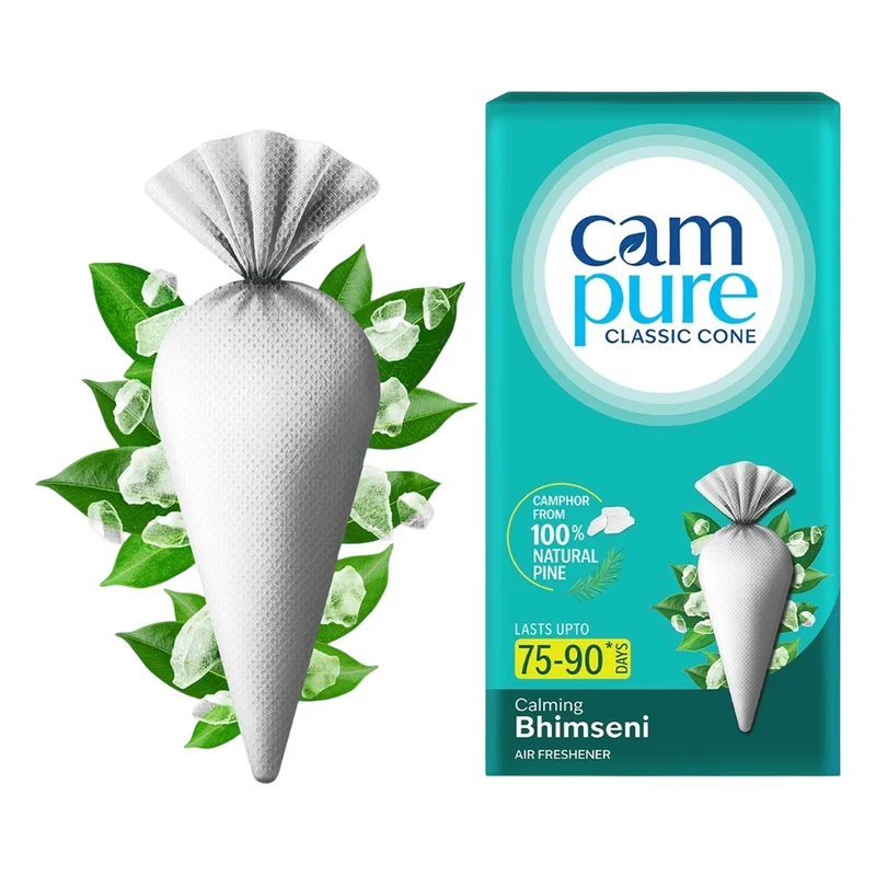 CamPure Classic Camphor Cone Air Freshener - Bhimseni