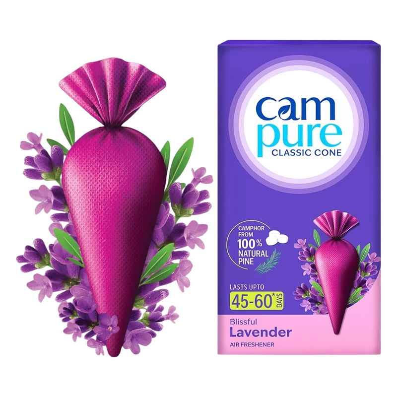 CamPure Classic Camphor Cone Air Freshener - Lavender
