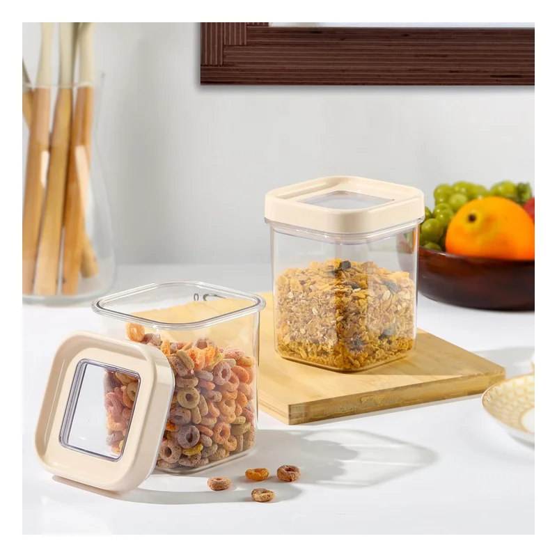 Cello Airlock Square PET Storage Jar