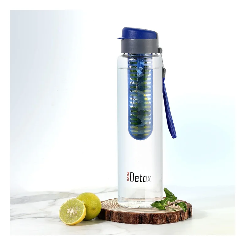Cello Detox Fruit Infuser Glass Water Bottle