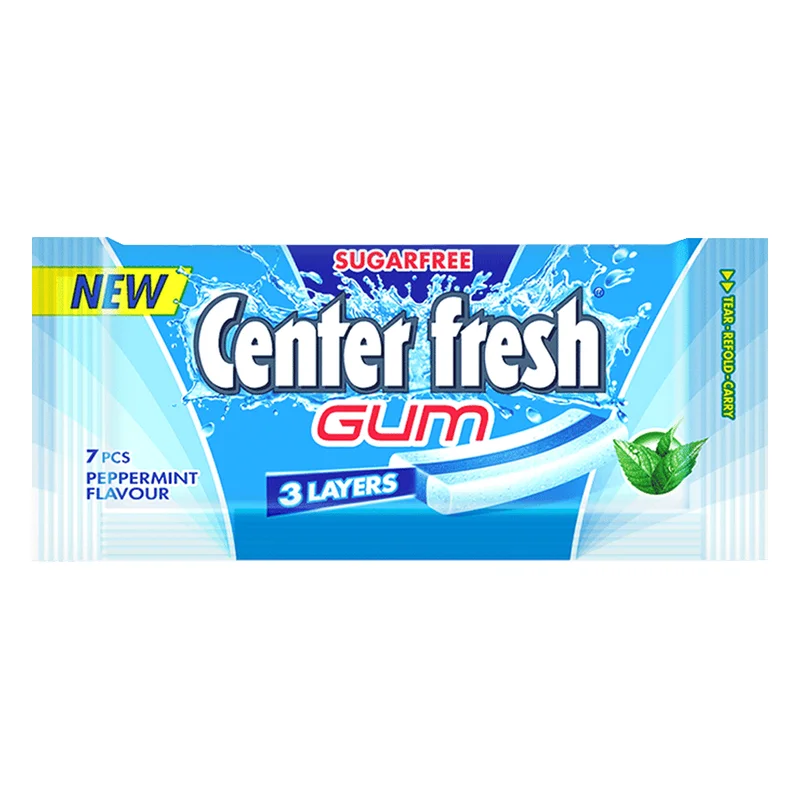 Center Fresh 3 Layer Sugarfree Peppermint Gum