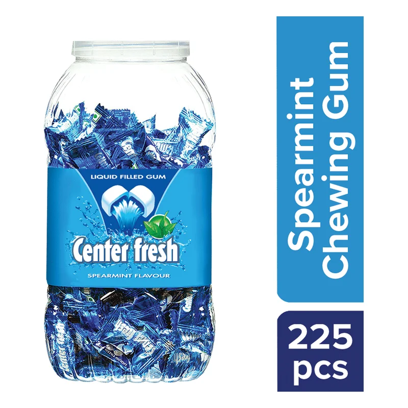Center Fresh Spearmint Chewing Gum Jar