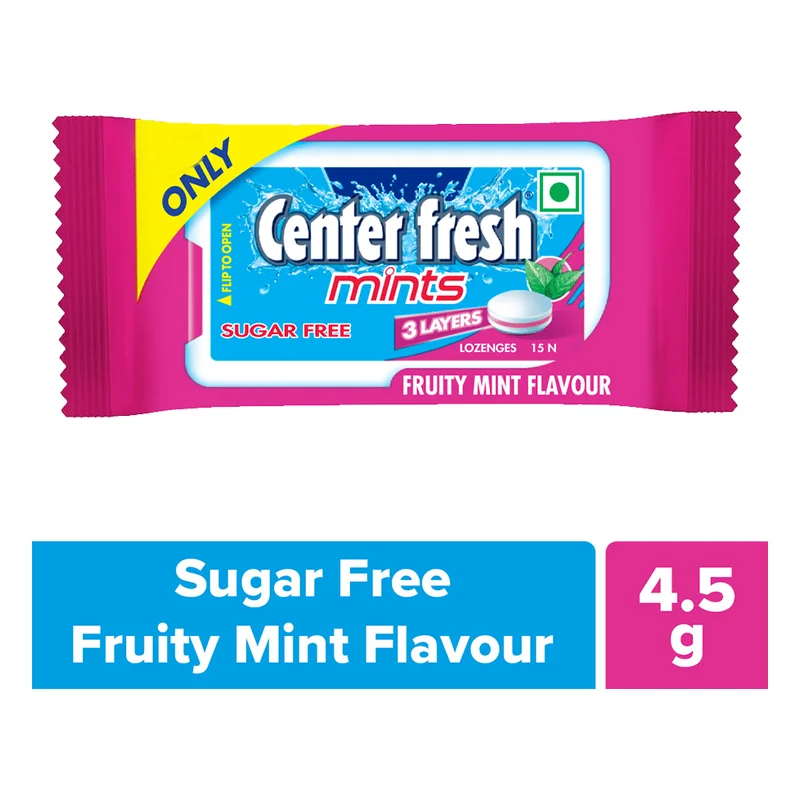 Center Fresh Sugar Free Fruity Mints