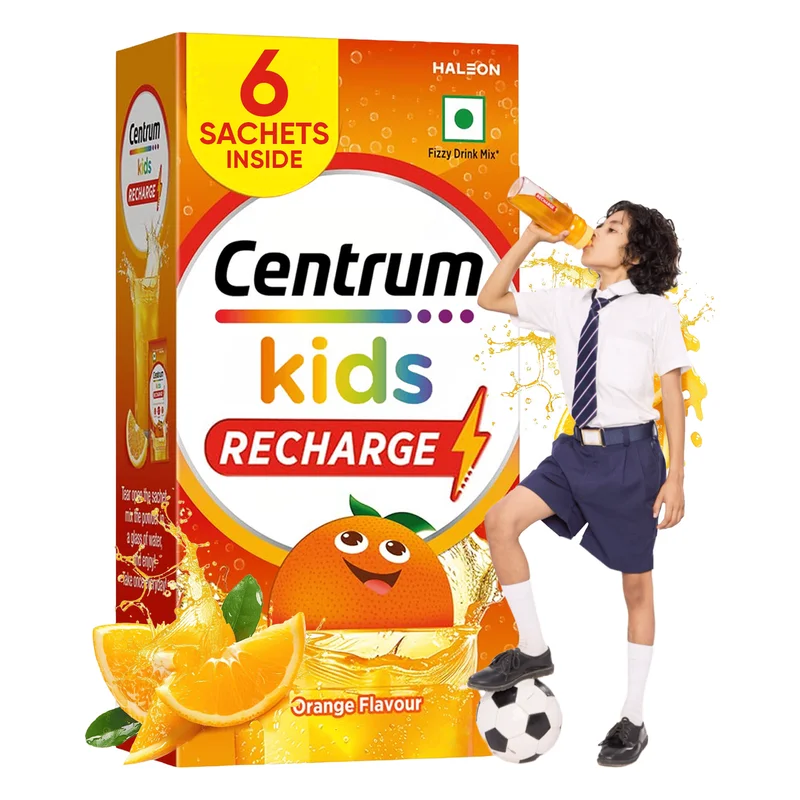 Centrum Kids Recharge Fizzy Drink Mix - Orange