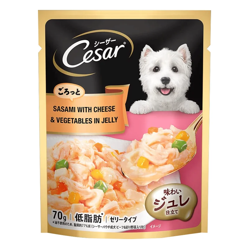 Cesar Sasami with Cheese & Vegetables in Jelly Adult Wet Dog Food
