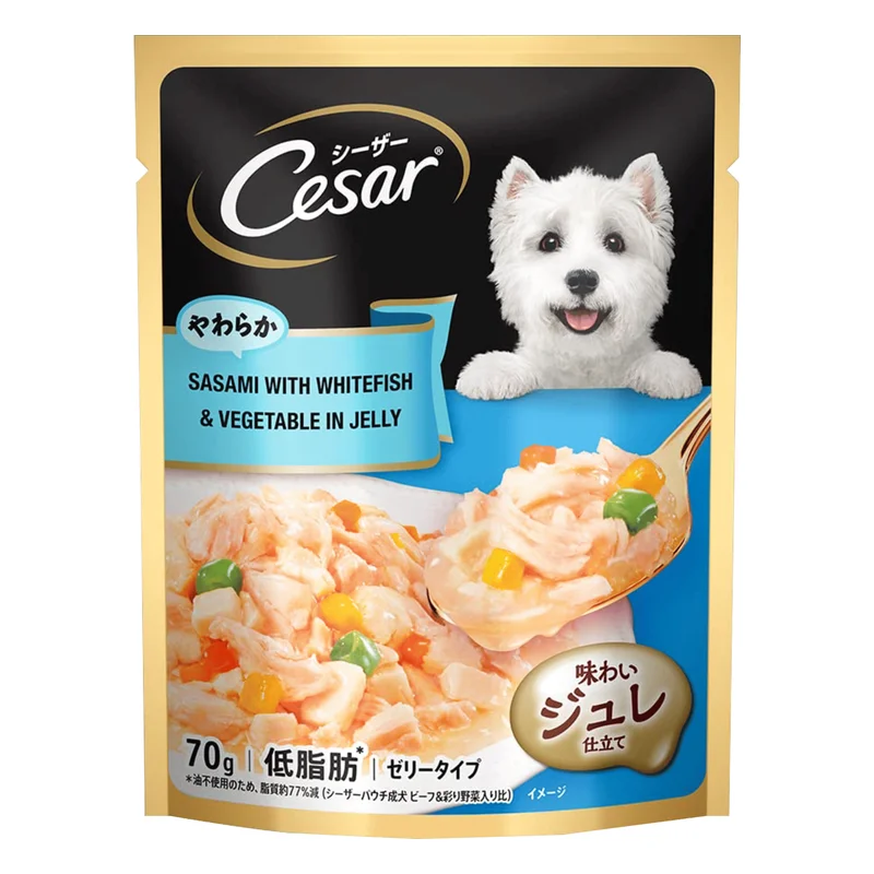 Cesar Sasami with Whitefish & Vegetables in Jelly Adult Wet Dog Food