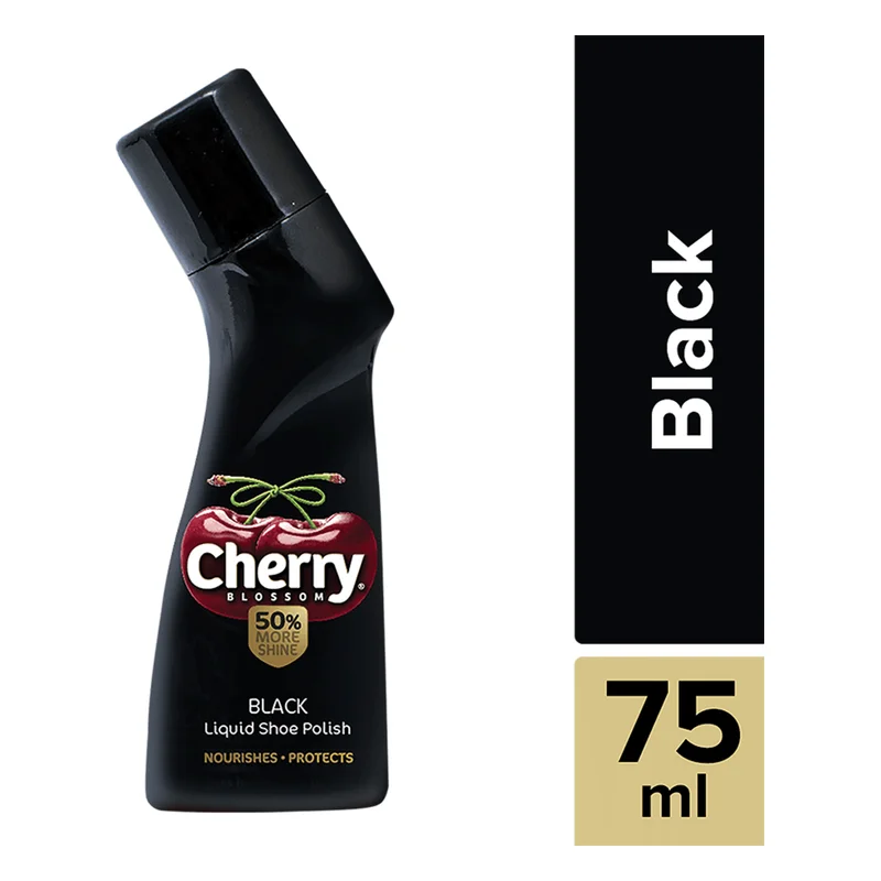 Cherry Blossom Black Liquid Shoe Polish
