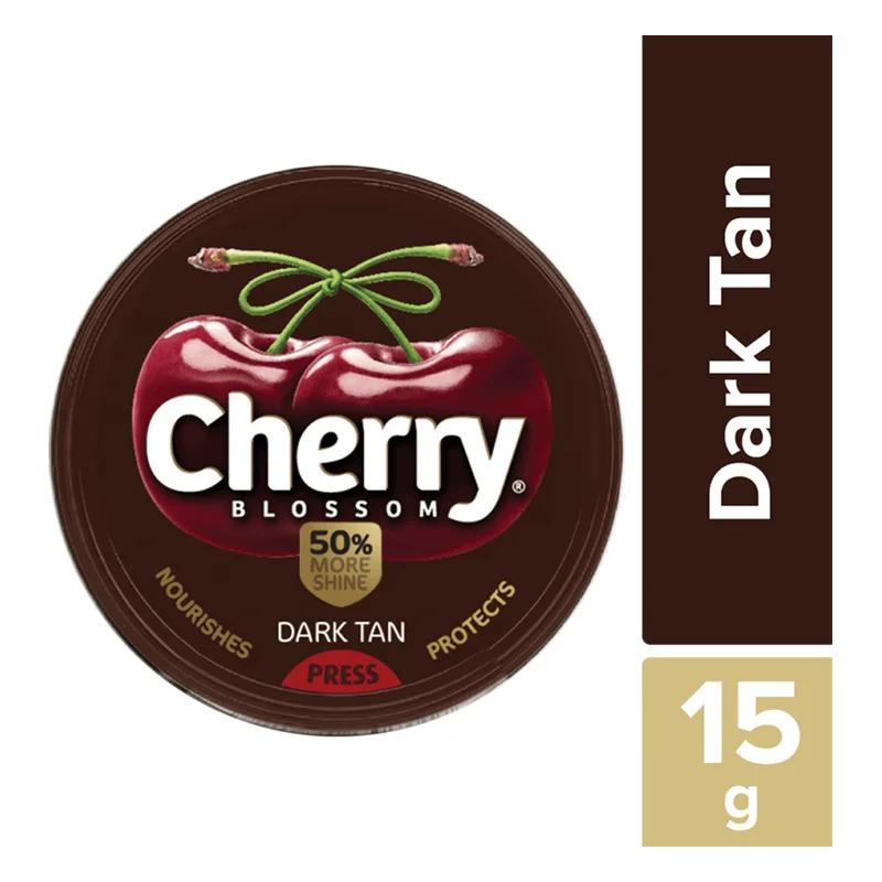 Cherry Blossom Dark Tan Wax Shoe Polish
