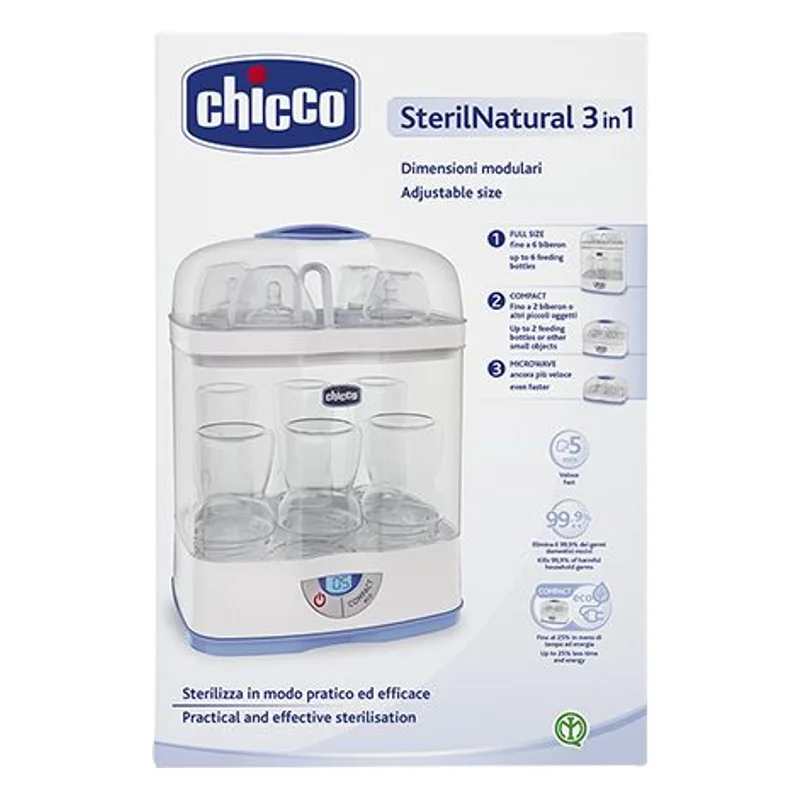Chicco 3-in-1 Steriliser for 6 Bottles