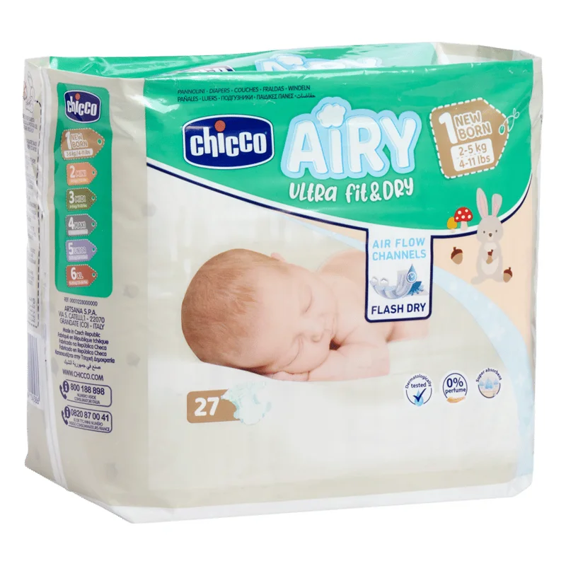 Chicco Airy Newborn Diapers (2-5 kg)