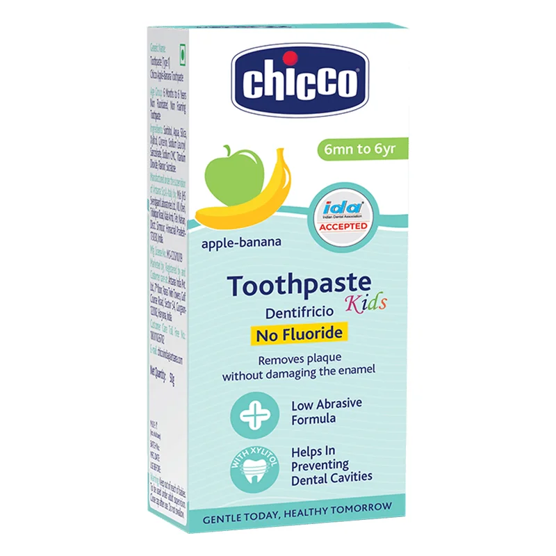 Chicco Apple Banana Toothpaste - No Fluoride