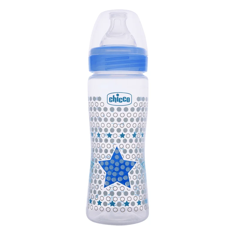 Chicco Feeding Bottle Fast Flow 4m+ - Blue