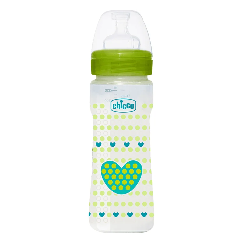 Chicco Feeding Bottle Fast Flow 4m+ - Green