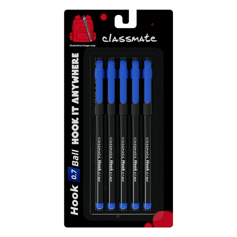 Classmate Hook Ball Pen Blue
