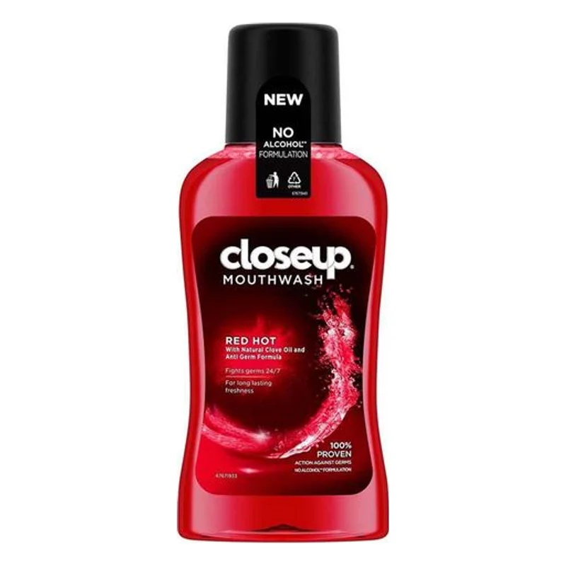 Close Up Red Hot Anti-Germ Mouthwash