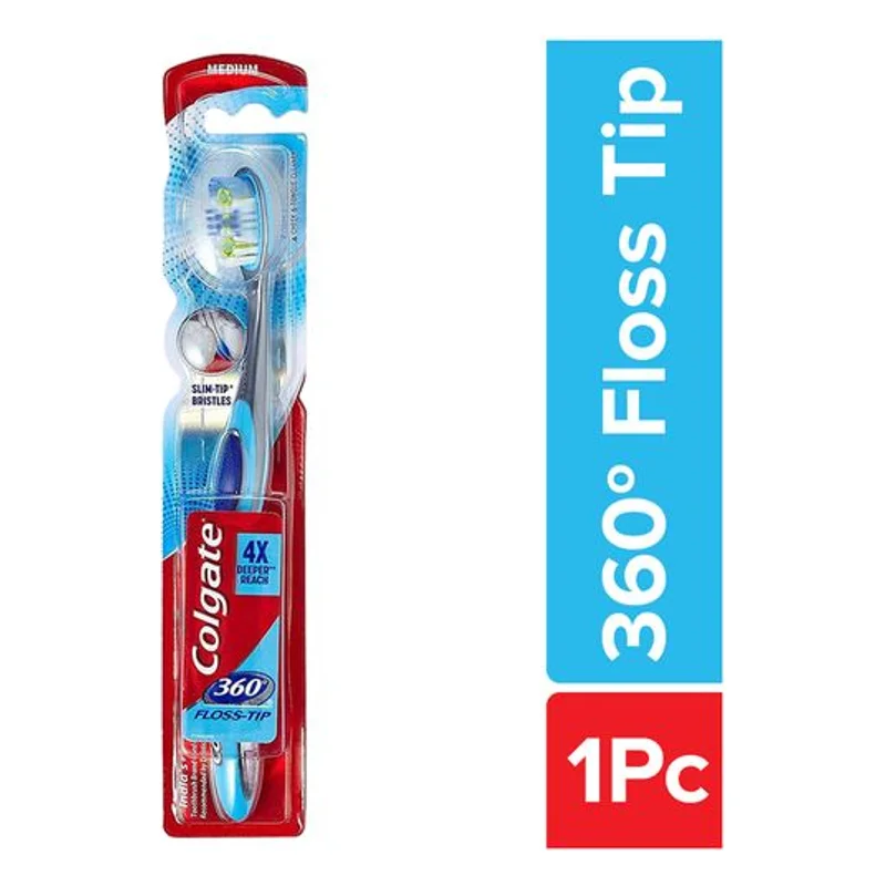 Colgate 360 Flosstip Toothbrush Medium