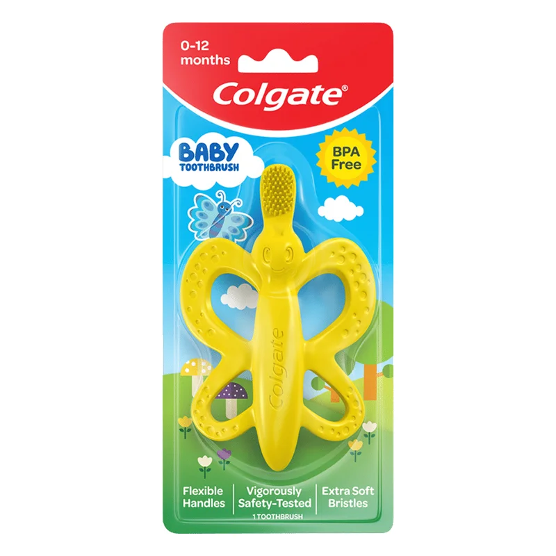 Colgate Baby Toothbrush + Teether 0-12 Months